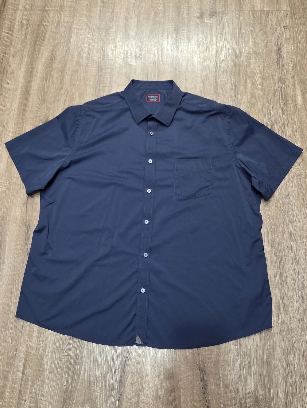 UNTUCKit Men's Pre-owned Short Sleeve Shirt Navy Blue Button down 3XL